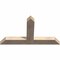 Ekena Millwork Portland Smooth Timber Gable Bracket, Douglas Fir, 48"W x 28"H x 3 1/2"D x 5 1/2"F, 14/12 Pitch GBW048X28X0406POR00SDF - alternate 2